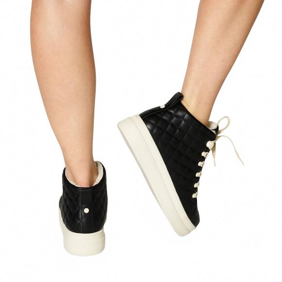 NEW J/SLIDES women\'s nico sneaker in black